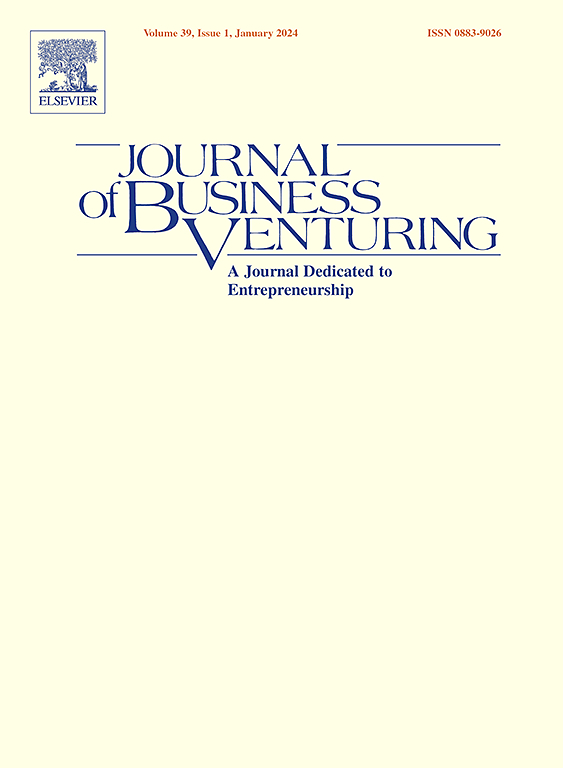 Go to journal home page - Journal of Business Venturing